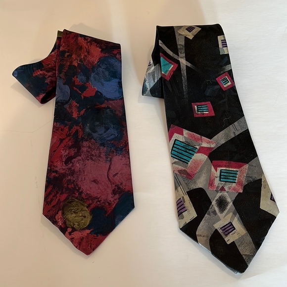 Other - Set of 2 Vintage TownCraft ties, polyester